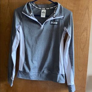 Pink quarter zip